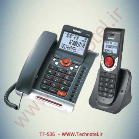 تلفن دوگوشی بیسیم مدل TF-506تکنوتل